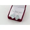Дамски сребърен комплект със светлосини кристали Swarovski 5204 на супер цена:  |
